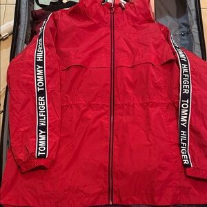 Tommy Hilfiger Red Windbreaker Jacket